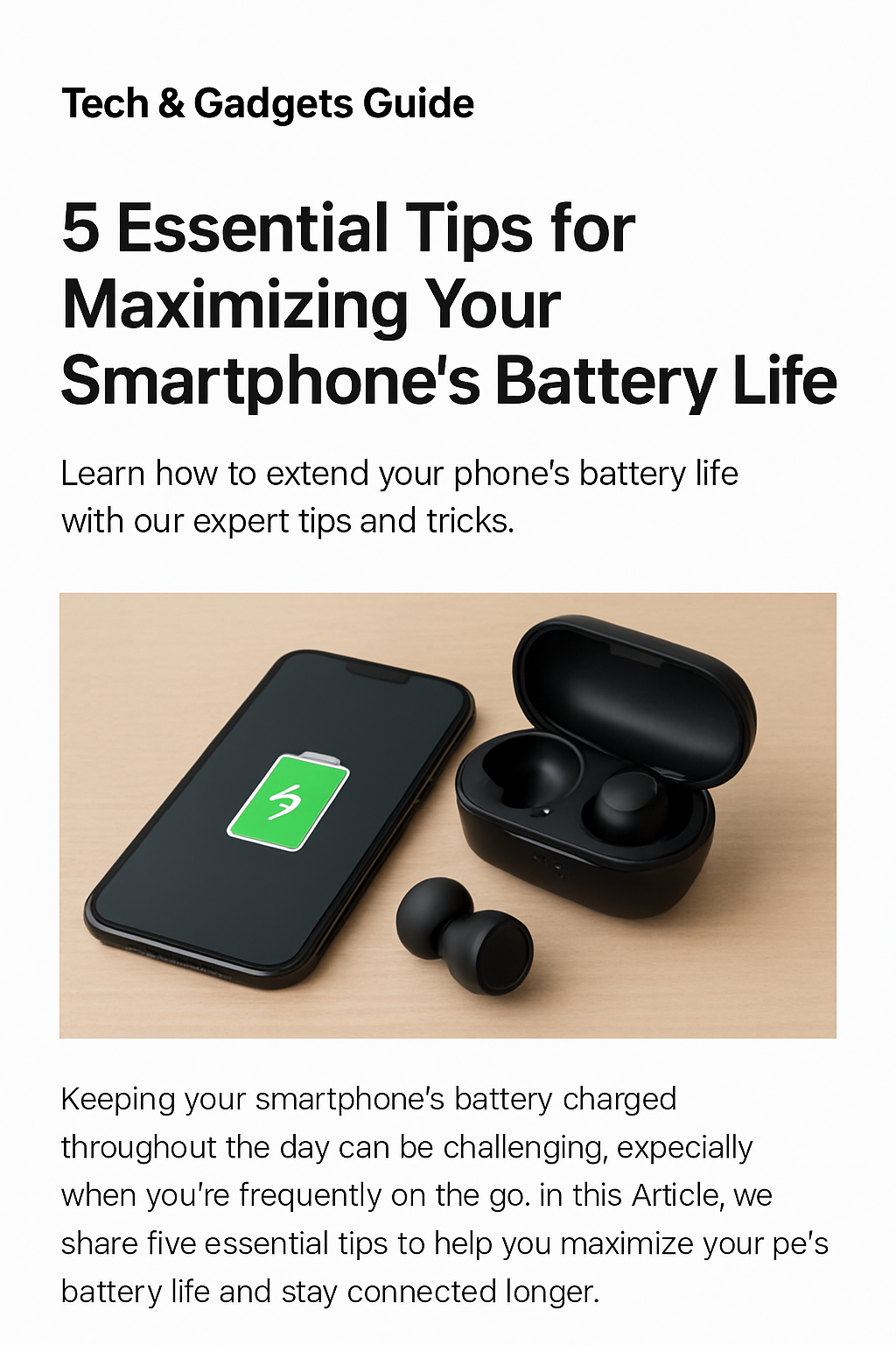 Tech & Gadgets Guide 2025 – Smart Devices for Smarter Living